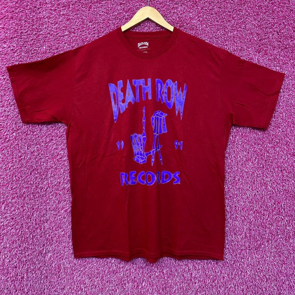 Death Row Records Grim Reaper LA Hands 1991 Hip Hop Tee 2X